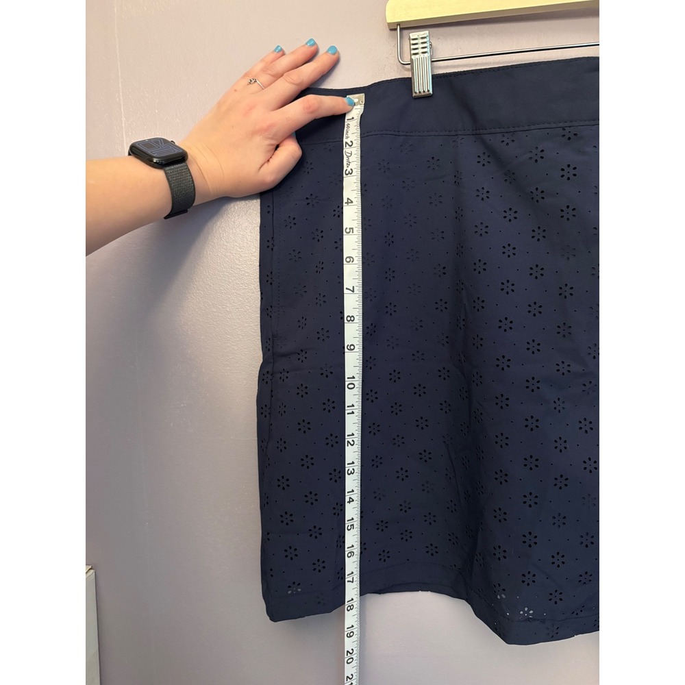 NWT Speedo Skort Blue Eyelet XXL UPF 50 activewear athleisure swim tennis travel - Picture 10 of 10